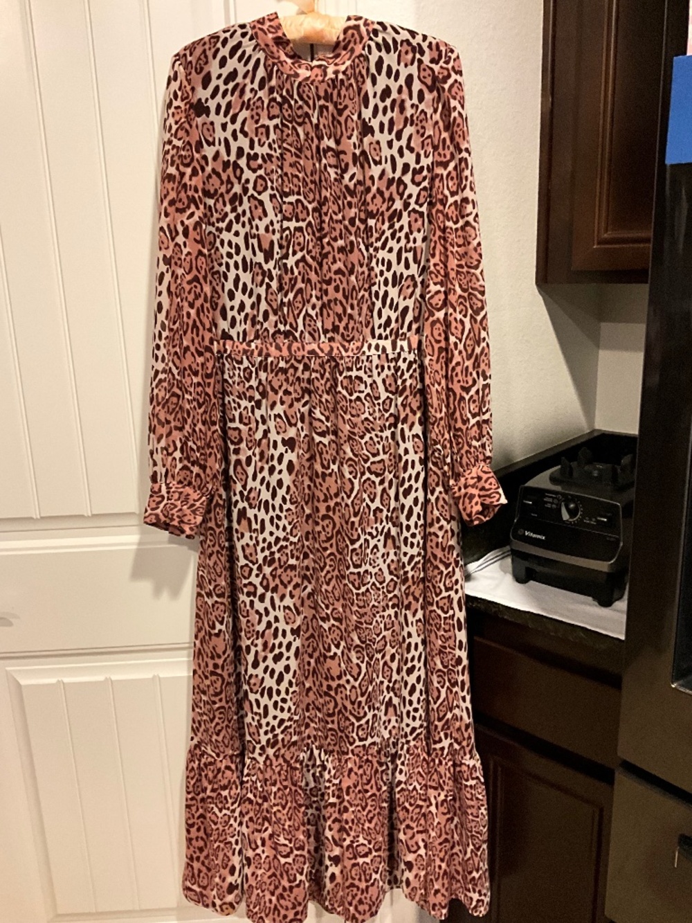 Walter Baker Leopard Print Maxi Dress